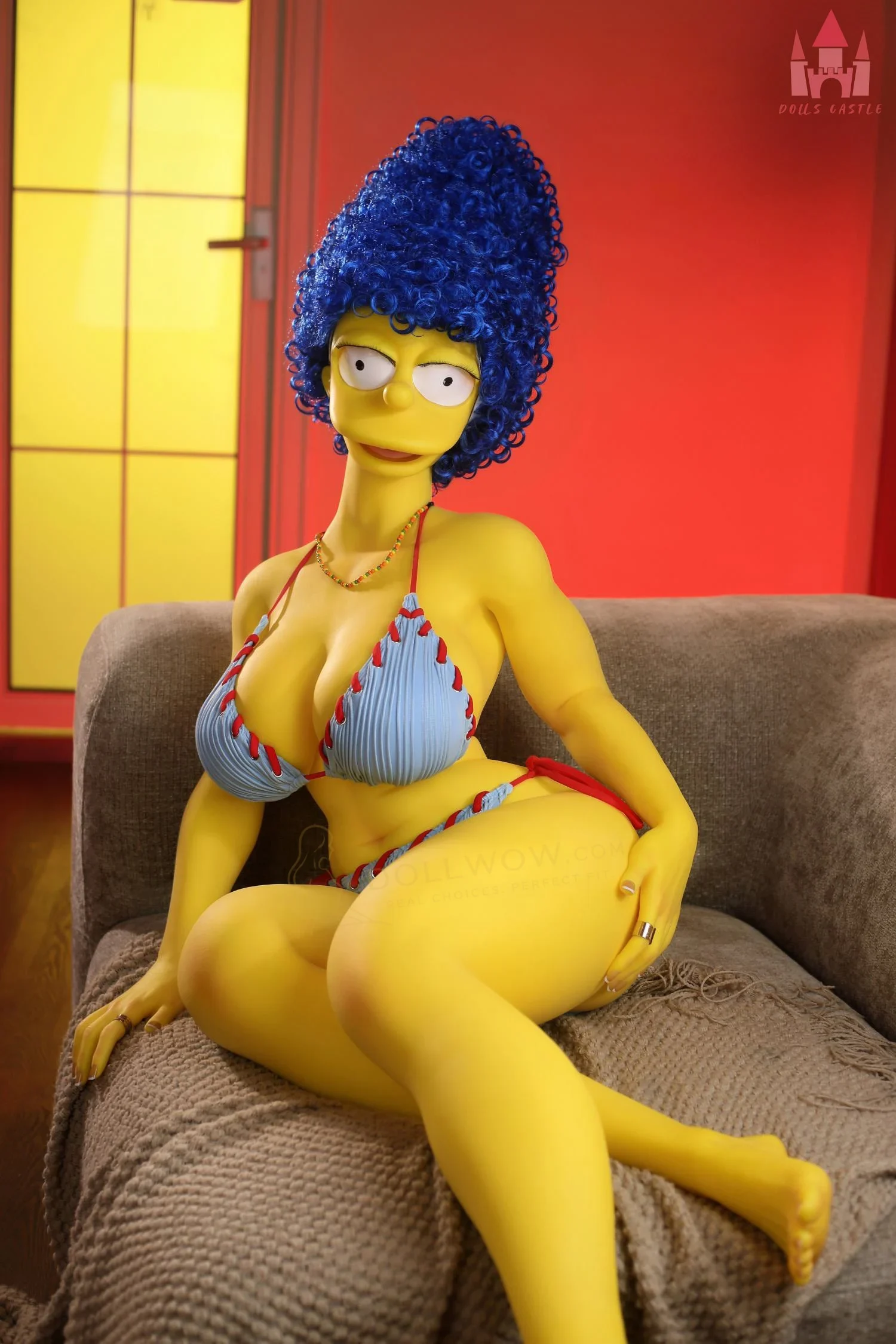 Dolls Castle Marge - Yellow Studio Glow 147cm K-Cup Silicone