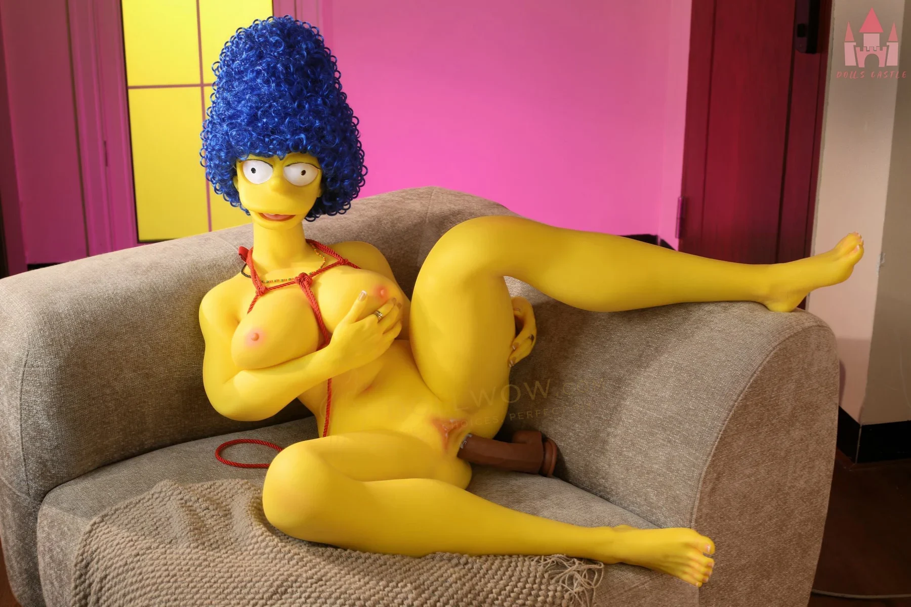 Dolls Castle Marge - Yellow Studio Glow 147cm K-Cup Silicone — image 19 of 25