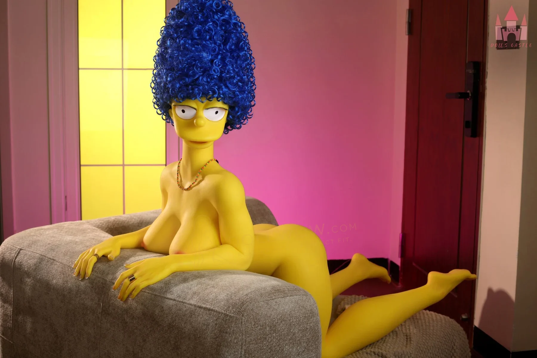 Dolls Castle Marge - Yellow Studio Glow 147cm K-Cup Silicone — image 25 of 25