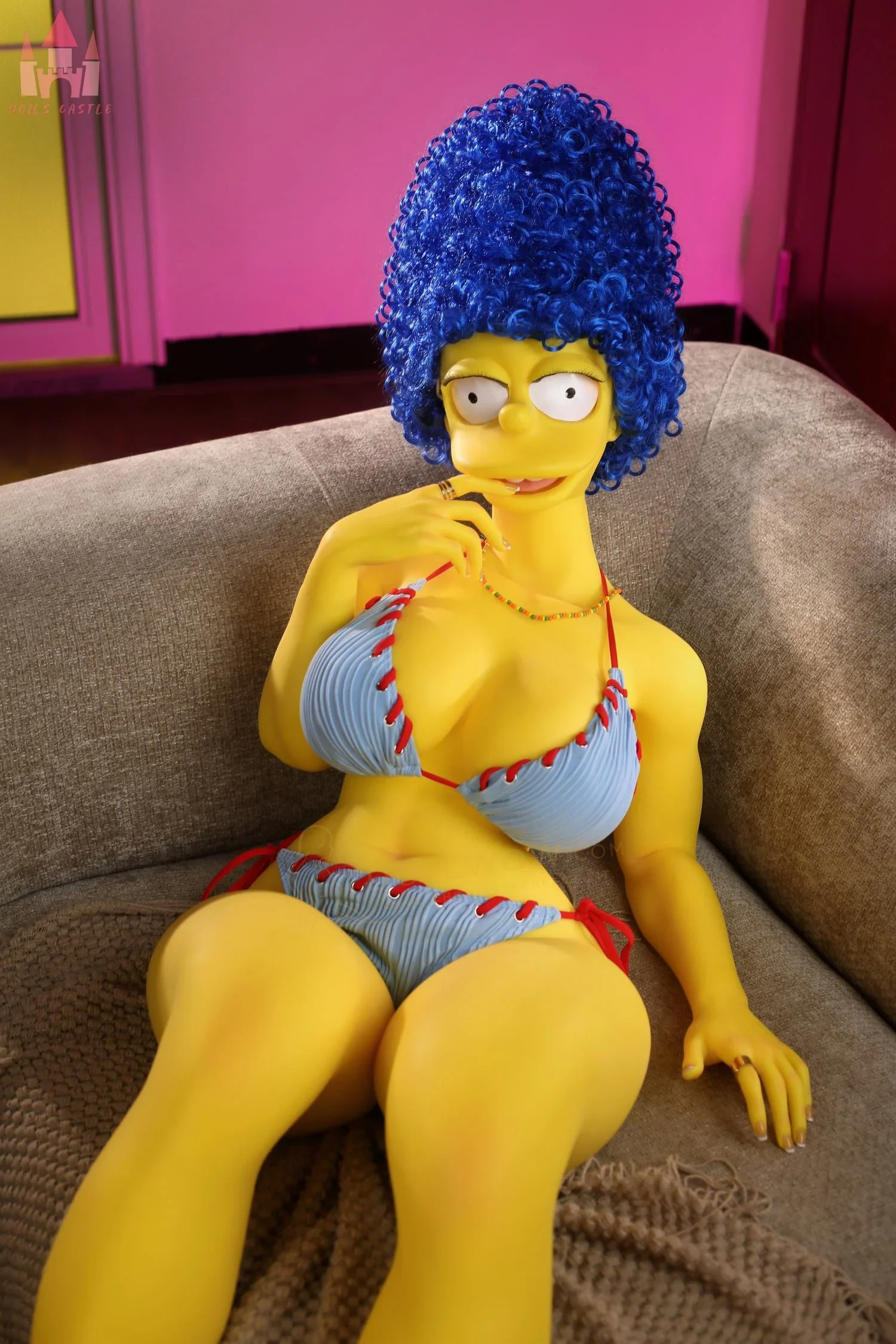 Dolls Castle Marge - Yellow Studio Glow 147cm K-Cup Silicone — image 3 of 25