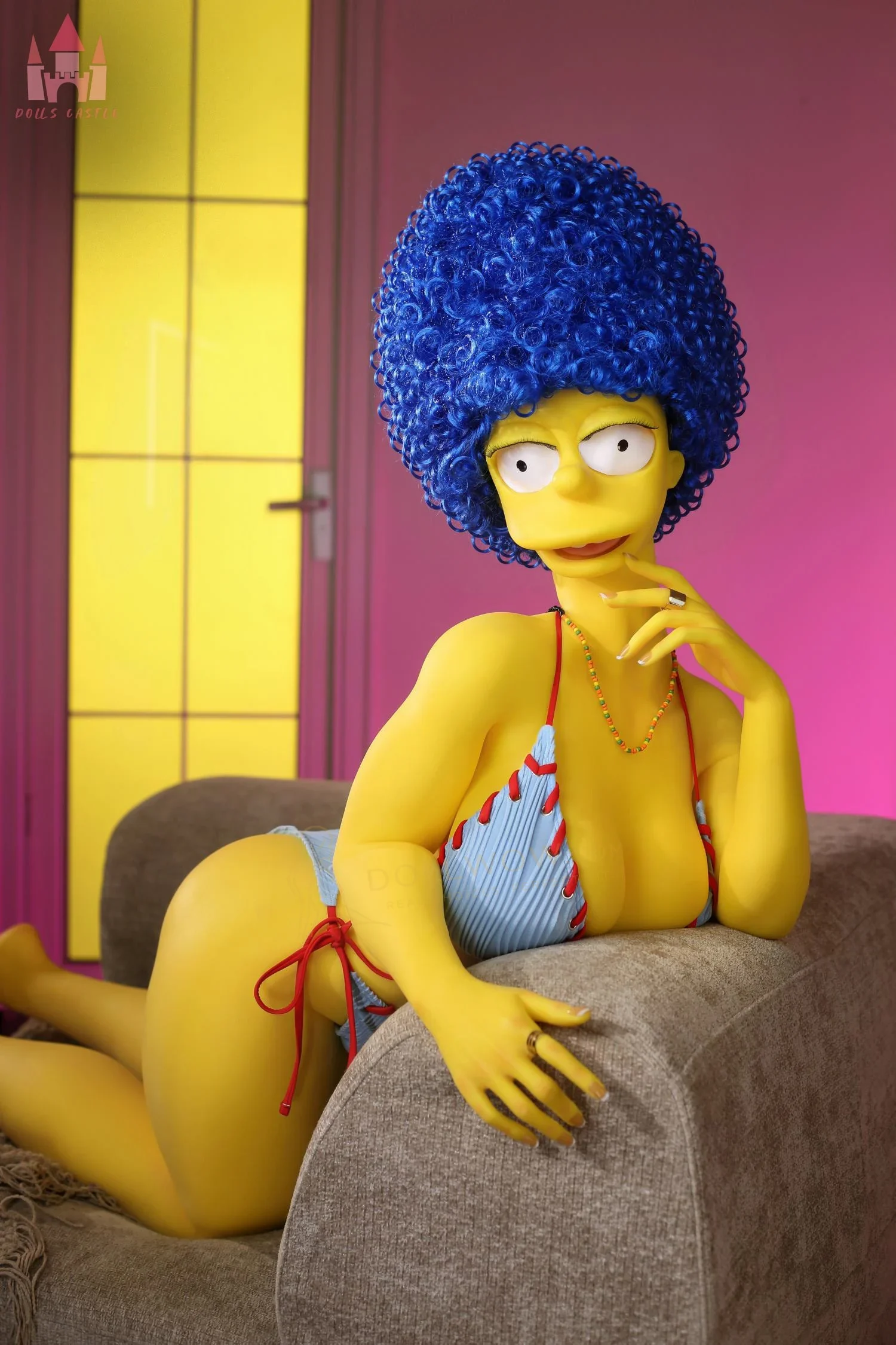 Dolls Castle Marge - Yellow Studio Glow 147cm K-Cup Silicone — image 6 of 25