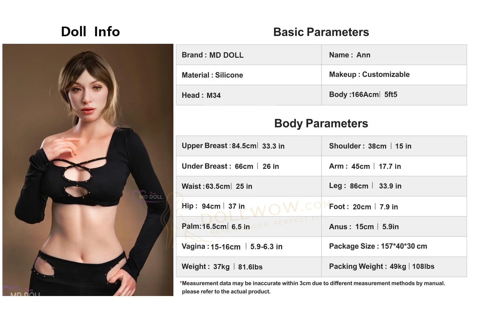 MD Doll Ann 166cm D-Cup Silicone — image 28 of 28