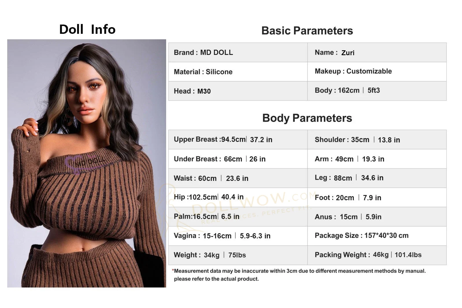 MD Doll Zuri 162cm H-Cup Silicone — image 24 of 24